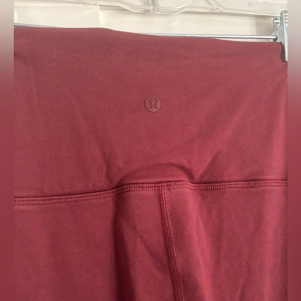 Lululemon Red High-Waisted Leggings Size 4 Super Soft